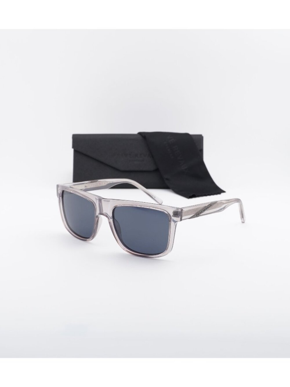 Prive Revaux THE KINGSTON/S 0CBL M9 Rectangle Sunglasses - Crystal Grey / Polari